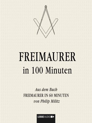 cover image of Freimaurer in 100 Minuten